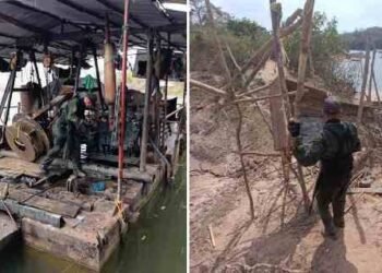 Militares incautan un misil y otros materiales destinados a la minería ilegal