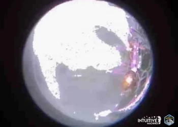 El módulo Odiseo envía sus primeras imágenes desde la Luna