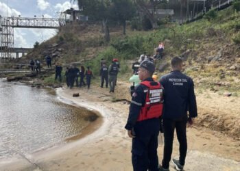 Hallaron el cuerpo sin vida del ciclista que cayó al río Caroní