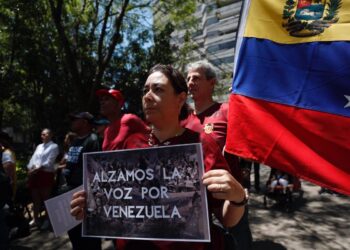 Venezolanos exigen en Ciudad de México elecciones libres rumbo a las presidenciales