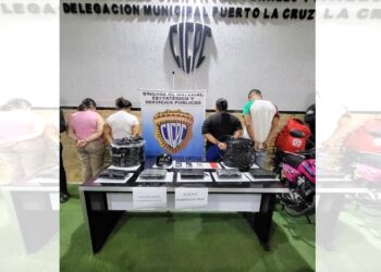 Cuatro personas fueron detenidas en Puerto La Cruz por presunta comercialización de droga