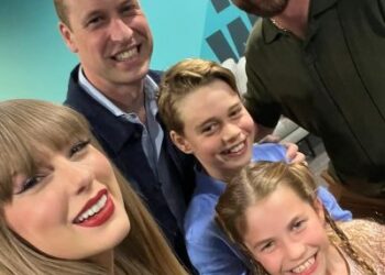 El príncipe Guillermo asistió a un concierto de Taylor Swift acompañado por sus hijos