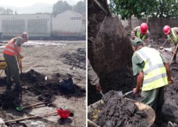 Más de 500 funcionarios realizaron labores de recuperación en Cumanacoa tras desbordamiento del río Manzanares