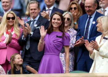 Princesa Catalina reapareció en público al presentarse en la final de Wimbledon