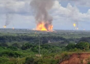 Usuarios de redes sociales reportaron explosión en el Complejo Gasífero Muscar de Monagas (+Video)