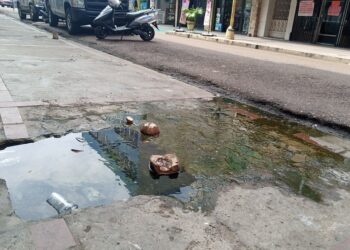 Desborde de aguas negras afecta a quienes hacen vida en la calle Honduras de Puerto La Cruz