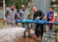 Supervisaron avances del nuevo sistema de agua potable en el sector San Diego de Sotillo
