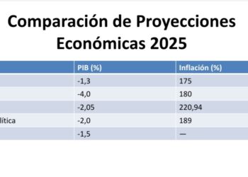 Informes de organismos nacionales e internacionales prevén contracción económica e inflación de tres dígitos para fin de año