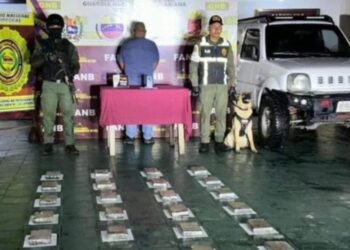 Autoridades venezolanas incautan casi 30 kilos de cocaína en región limítrofe con Colombia