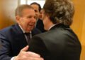 Milei recibió en Madrid a Edmundo González y a Pedro Urruchurtu