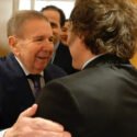 Milei recibió en Madrid a Edmundo González y a Pedro Urruchurtu