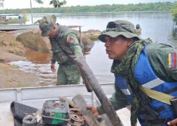 Militares de Venezuela incautan materiales usados para minería ilegal en Amazonas