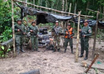 La FANB desmantela un campamento usado para la minería ilegal
