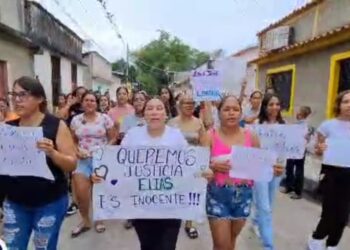 En Yaguaraparo piden libertad para joven detenido en Caracas por caso de desaparición de una mujer