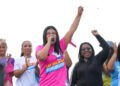 Mujeres de Barcelona se movilizaron en apoyo a Sugey Herrera