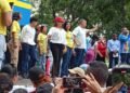 Candidata del oficialismo cerró campaña en el centro de Barcelona (+Fotos)