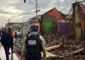 Lluvias generaron el colapso parcial de vivienda en Barcelona