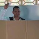 Al ejercer su voto, candidato opositor a la Alcaldía de Mejía destacó talante democrática de su pueblo