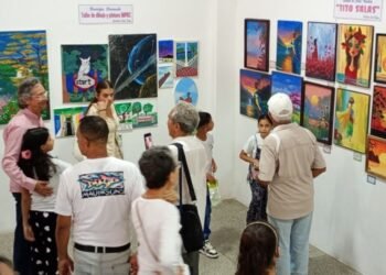 ‎Inauguraron exhibición colectiva de talleres de pintura de Arismendi, Bermúdez y Andrés Mata
