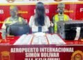 Detenida una mujer en Venezuela por llevar 2,8 kilogramos de cocaína