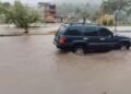 Algunas calles de Sotillo estuvieron anegadas por causa de la lluvia