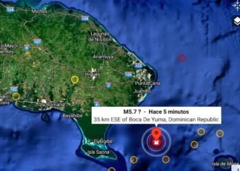 Un terremoto de magnitud 5,2 sacude parte de la República Dominicana