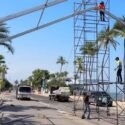 Boulevard de Playa Mansa de Lechería fue parcialmente cerrado por montaje en honor a la Virgen del Valle (+Video)