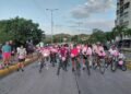 Club Cerbatana realizó “rodada rosa” en el mes de la prevención del cáncer de mama