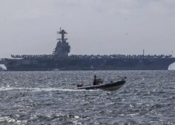 El portaaviones Gerald Ford ya está en camino y podría llegar en una semana al Caribe