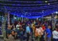 La luz de la Navidad se encendió en la plaza Santa Rosa de Carúpano