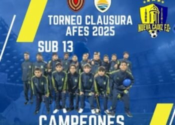 Nueva Cádiz se consagró en la categoría sub 13 del torneo, avalado por Afes