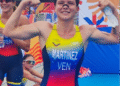 El ecuatoriano Gabriel Terán y la venezolana Rosa Martínez se llenan de oro en el triatlón
