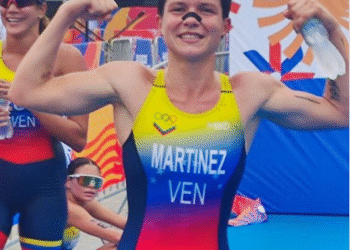 El ecuatoriano Gabriel Terán y la venezolana Rosa Martínez se llenan de oro en el triatlón