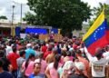 Fuerzas del chavismo salieron a marchar en Bermúdez para pedir la liberación de Maduro y Flores