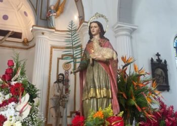 Cumaneses celebraron este 21 de enero su devoción a la patrona Santa Inés del Monte