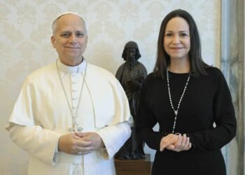El papa León XIV recibe a María Corina Machado