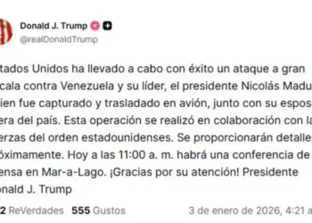 Trump confirma en sus redes que Nicolás Maduro y Cilia Flores han sido capturados
