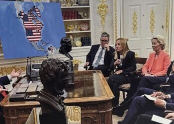 Venezuela aparece como estadounidense en una imagen trucada y difundida por Trump