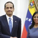 El primer ministro de Catar se reunió con Delcy Rodríguez en Miraflores