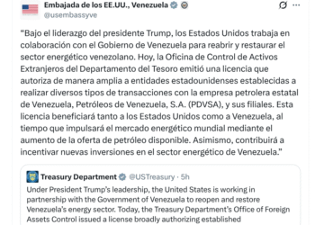 EE.UU. autoriza transacciones con Pdvsa para restaurar el sector energético venezolano