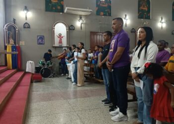 En San Antonio del Golfo honraron la tradición con el recorrido del Nazareno