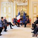 María Corina Machado se reunió con el presidente del Senado francés