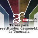 TalCual presenta su especial “26 tareas para la restitución democrática de Venezuela” en su aniversario número 26