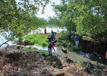 Retiraron más de una tonelada de desechos en laguna de Lechería