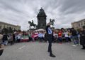 Cientos de personas protestan en Viena contra la participación de Israel en Eurovisión