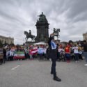 Cientos de personas protestan en Viena contra la participación de Israel en Eurovisión