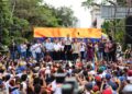 "Delcy Rodríguez se va, eso no está en duda", afirmó Machado ante venezolanos en Panamá