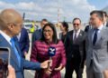 Delcy Rodríguez llegó a Países Bajos para "defender" a Venezuela en disputa por el Esequibo