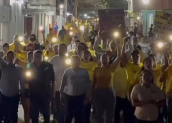 Juan Pablo Guanipa lideró protesta contra apagones en el estado Zulia