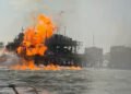 Reportan al menos dos heridos por incendio en plataforma petrolera en el Lago de Maracaibo